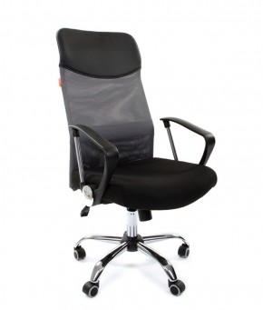 Кресло для руководителя CHAIRMAN 610 N(15-21 черный/сетка серый) в Миассе - miass.ok-mebel.com | фото 1