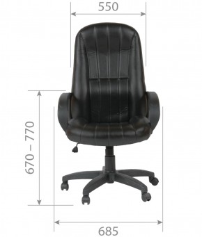 Кресло для руководителя  CHAIRMAN 685 (экокожа черный) в Миассе - miass.ok-mebel.com | фото 5