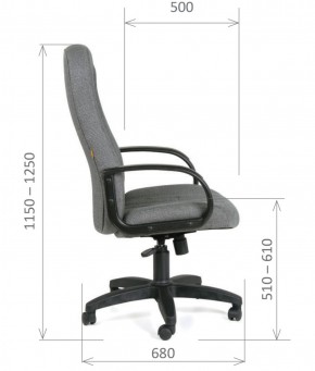 Кресло для руководителя  CHAIRMAN 685 СТ (ткань стандарт 10-356 черная) в Миассе - miass.ok-mebel.com | фото 6