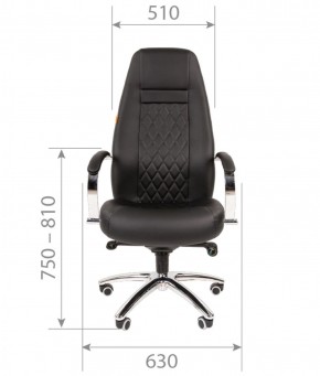 Кресло для руководителя CHAIRMAN 950 (Экокожа) Черное в Миассе - miass.ok-mebel.com | фото 4