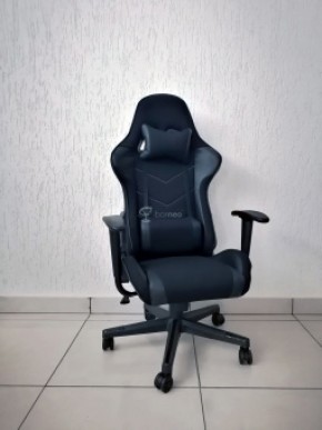 Кресло геймерское Barneo K-50 (черная сетка черные вставки) в Миассе - miass.ok-mebel.com | фото