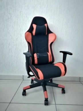 Кресло геймерское Barneo K-50 (черная сетка оранжевые вставки) в Миассе - miass.ok-mebel.com | фото