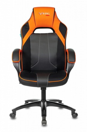 Кресло игровое Бюрократ VIKING 2 AERO ORANGE черный/оранжевый в Миассе - miass.ok-mebel.com | фото 2