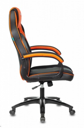 Кресло игровое Бюрократ VIKING 2 AERO ORANGE черный/оранжевый в Миассе - miass.ok-mebel.com | фото 3
