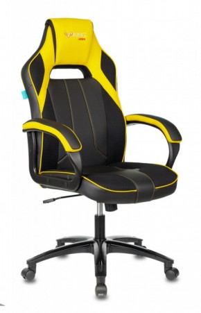 Кресло игровое Бюрократ VIKING 2 AERO YELLOW черный/желтый в Миассе - miass.ok-mebel.com | фото 1
