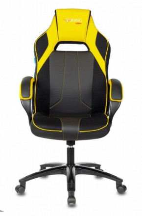 Кресло игровое Бюрократ VIKING 2 AERO YELLOW черный/желтый в Миассе - miass.ok-mebel.com | фото 2