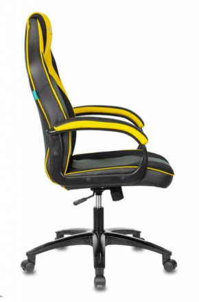Кресло игровое Бюрократ VIKING 2 AERO YELLOW черный/желтый в Миассе - miass.ok-mebel.com | фото 3