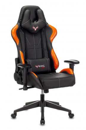 Кресло игровое Бюрократ VIKING 5 AERO ORANGE черный/оранжевый в Миассе - miass.ok-mebel.com | фото