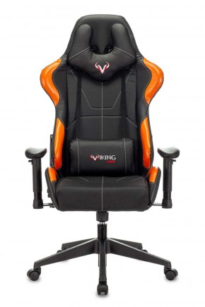 Кресло игровое Бюрократ VIKING 5 AERO ORANGE черный/оранжевый в Миассе - miass.ok-mebel.com | фото 3