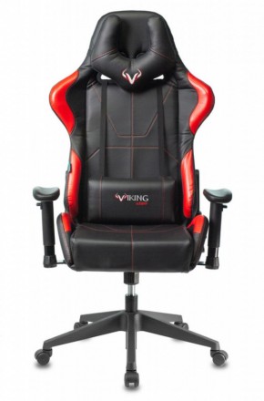 Кресло игровое Бюрократ VIKING 5 AERO RED черный/красный в Миассе - miass.ok-mebel.com | фото 3