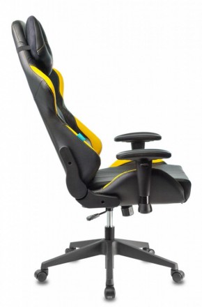 Кресло игровое Бюрократ VIKING 5 AERO YELLOW черный/желтый в Миассе - miass.ok-mebel.com | фото 2