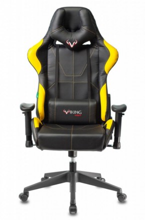 Кресло игровое Бюрократ VIKING 5 AERO YELLOW черный/желтый в Миассе - miass.ok-mebel.com | фото 3