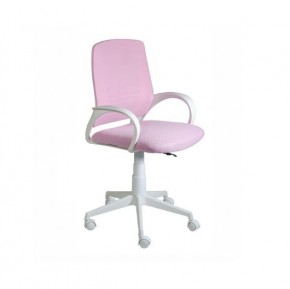 Кресло Ирис White сетка/ткань розовая в Миассе - miass.ok-mebel.com | фото