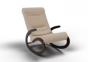 Кресло-качалка Мальта 10-Т-П (ткань/венге) ПЕСОК в Миассе - miass.ok-mebel.com | фото