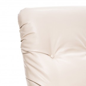 Кресло-качалка Модель 67 Венге текстура, к/з Varana cappuccino в Миассе - miass.ok-mebel.com | фото 5