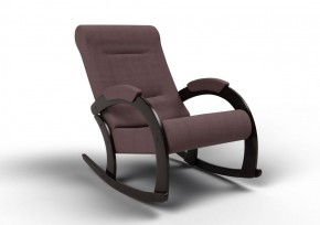 Кресло-качалка Венето 13-Т-КМ (ткань/венге) КОФЕ С МОЛОКОМ в Миассе - miass.ok-mebel.com | фото