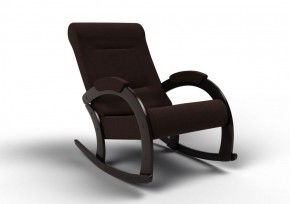 Кресло-качалка Венето 13-Т-Ш (ткань/венге) ШОКОЛАД в Миассе - miass.ok-mebel.com | фото