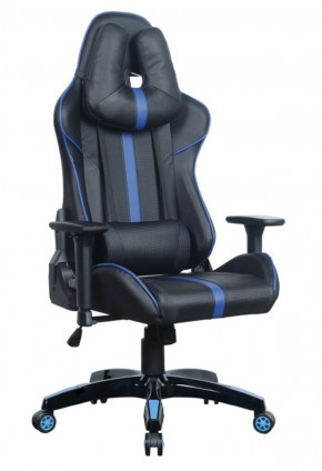 Кресло компьютерное BRABIX "GT Carbon GM-120" (черное/синее) 531930 в Миассе - miass.ok-mebel.com | фото