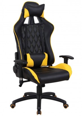 Кресло компьютерное BRABIX "GT Master GM-110" (черное/желтое) 531927 в Миассе - miass.ok-mebel.com | фото