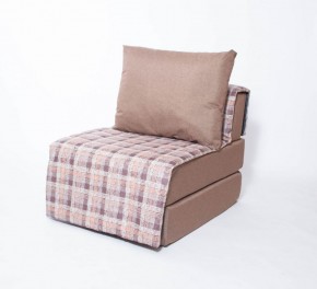 Кресло-кровать бескаркасное Харви (коричневый-квадро беж) в Миассе - miass.ok-mebel.com | фото
