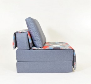 Кресло-кровать бескаркасное Харви (серый-геометрия слейт) в Миассе - miass.ok-mebel.com | фото 2