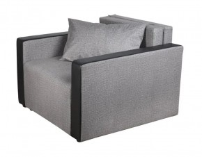 Кресло-кровать Милена с подлокотниками (серый) Велюр в Миассе - miass.ok-mebel.com | фото