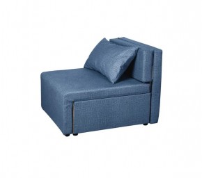 Кресло-кровать Милена (синий) Велюр в Миассе - miass.ok-mebel.com | фото