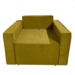 Кресло-кровать Принц КК1-ВГ (велюр горчичный) в Миассе - miass.ok-mebel.com | фото