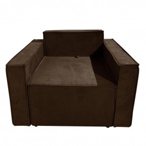 Кресло-кровать Принц КК1-ВК (велюр коричневый) в Миассе - miass.ok-mebel.com | фото