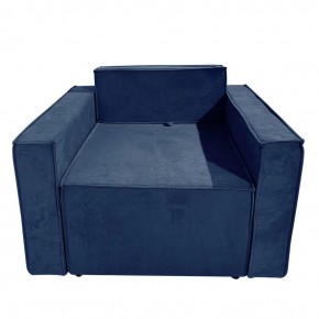 Кресло-кровать Принц КК1-ВСи (велюр синий) в Миассе - miass.ok-mebel.com | фото