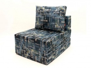 Кресло-кровать-пуф бескаркасное Окта (Велюр принт 2) в Миассе - miass.ok-mebel.com | фото 3