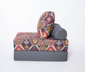 Кресло-кровать-пуф бескаркасное Прайм (мехико серый-графит) в Миассе - miass.ok-mebel.com | фото 1