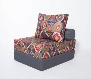 Кресло-кровать-пуф бескаркасное Прайм (мехико серый-графит) в Миассе - miass.ok-mebel.com | фото 2