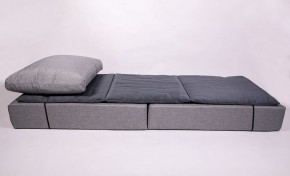 Кресло-кровать-пуф бескаркасное Прайм (мехико серый-графит) в Миассе - miass.ok-mebel.com | фото 3