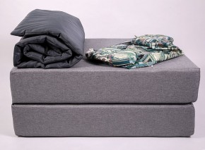 Кресло-кровать-пуф бескаркасное Прайм (мехико серый-графит) в Миассе - miass.ok-mebel.com | фото 5