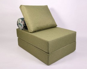 Кресло-кровать-пуф бескаркасное Прайм (Оливковый) в Миассе - miass.ok-mebel.com | фото