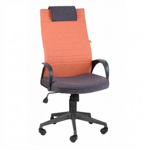 Кресло Квест HOME (Ткань КФ-28/КФ-13) оранжевый-сливовый в Миассе - miass.ok-mebel.com | фото