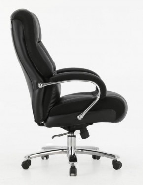 Кресло офисное BRABIX PREMIUM "Bomer HD-007" (рециклированная кожа, хром, черное) 531939 в Миассе - miass.ok-mebel.com | фото 3