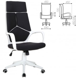 Кресло офисное BRABIX PREMIUM "Prime EX-515" (пластик белый, ткань, черное) 531812 в Миассе - miass.ok-mebel.com | фото 2