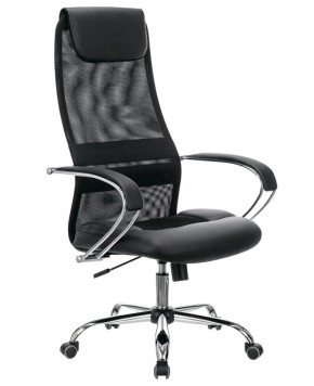 Кресло офисное BRABIX PREMIUM "Stalker EX-608 CH" (хром, ткань-сетка/кожзам, черное) 532091 в Миассе - miass.ok-mebel.com | фото