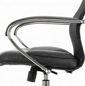 Кресло офисное BRABIX PREMIUM "Stalker EX-608 CH" (хром, ткань-сетка/кожзам, черное) 532091 в Миассе - miass.ok-mebel.com | фото 4
