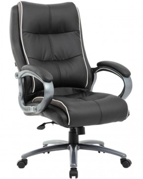 Кресло офисное BRABIX PREMIUM "Strong HD-009" (экокожа черная, ткань серая) 531945 в Миассе - miass.ok-mebel.com | фото 1