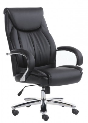 Кресло офисное BRABIX "Advance EX-575" (хром/экокожа/черное) 531825 в Миассе - miass.ok-mebel.com | фото