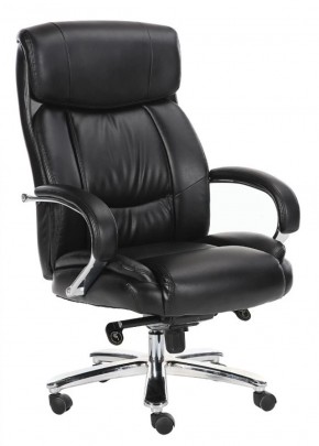 Кресло офисное BRABIX "Direct EX-580" (хром/рециклированная кожа/черное) 531824 в Миассе - miass.ok-mebel.com | фото 1