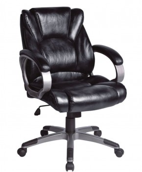 Кресло офисное BRABIX "Eldorado EX-504", экокожа, черное, 530874 в Миассе - miass.ok-mebel.com | фото