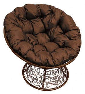 Кресло "ПАПАСАН" ротанг (каркас коричневый) в Миассе - miass.ok-mebel.com | фото