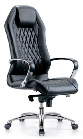 Кресло руководителя Бюрократ _AURA/BLACK черный в Миассе - miass.ok-mebel.com | фото