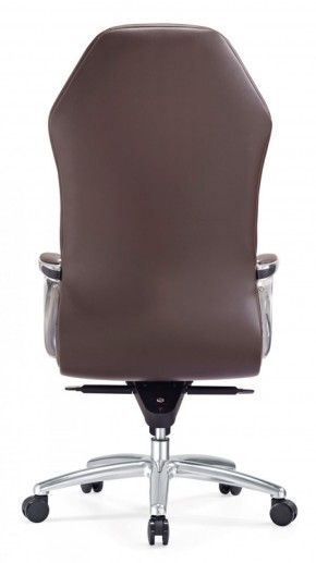 Кресло руководителя Бюрократ _AURA/BROWN коричневый в Миассе - miass.ok-mebel.com | фото 5