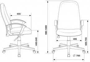 Кресло руководителя Бюрократ CH-808LT/#G серый 3C1 в Миассе - miass.ok-mebel.com | фото 4
