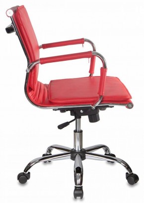 Кресло руководителя Бюрократ CH-993-LOW/RED красный в Миассе - miass.ok-mebel.com | фото 2